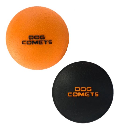 dog-comets-ball-stardust-schwrtz-oranje-klein